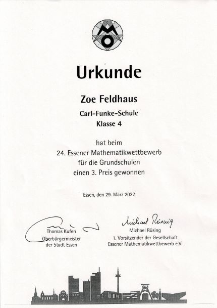 2022 03 Urkunde Zoe klein