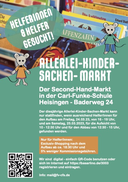 Allerlei Kinder Sachen Markt Flyer