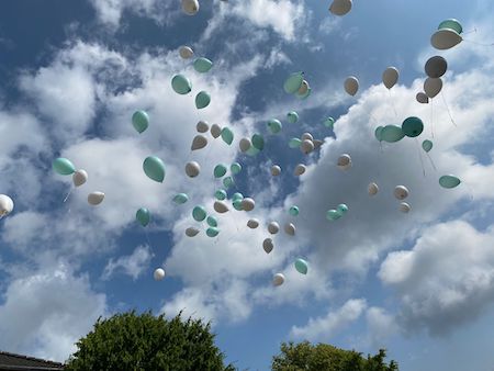 Luftballons Abschied